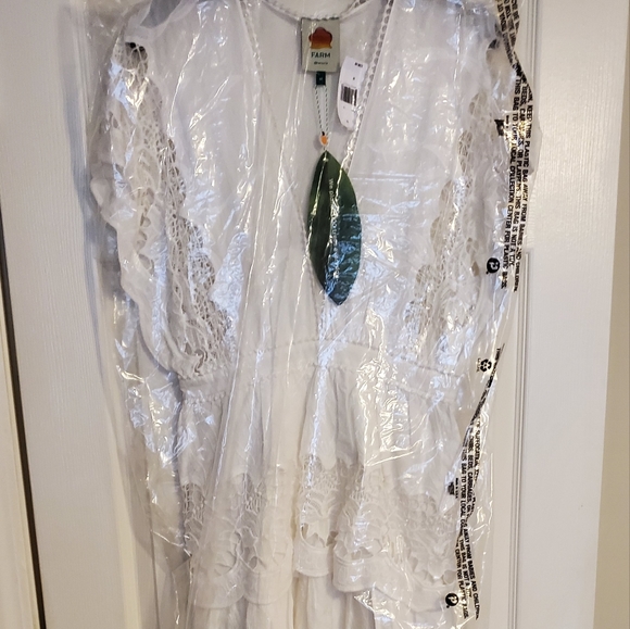 Farm Rio Embroidered Richelier Midi Dress - Picture 3 of 12